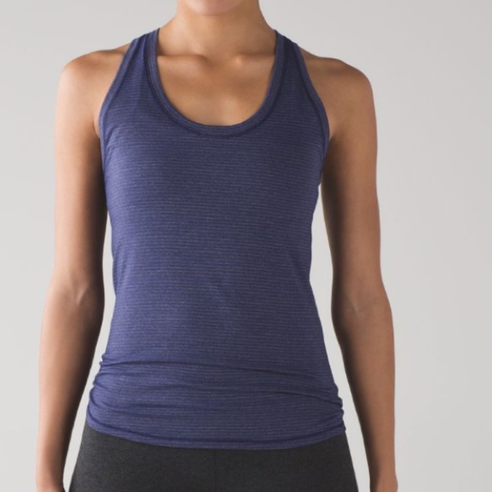 Lululemon Tie It Up Singlet Heathered Blue. Size XSmall.